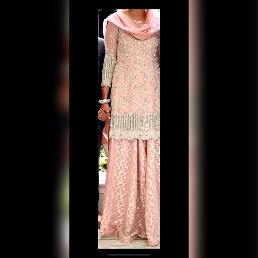 Designer Pakistani Indian Kameez Lengha LIKE NEW